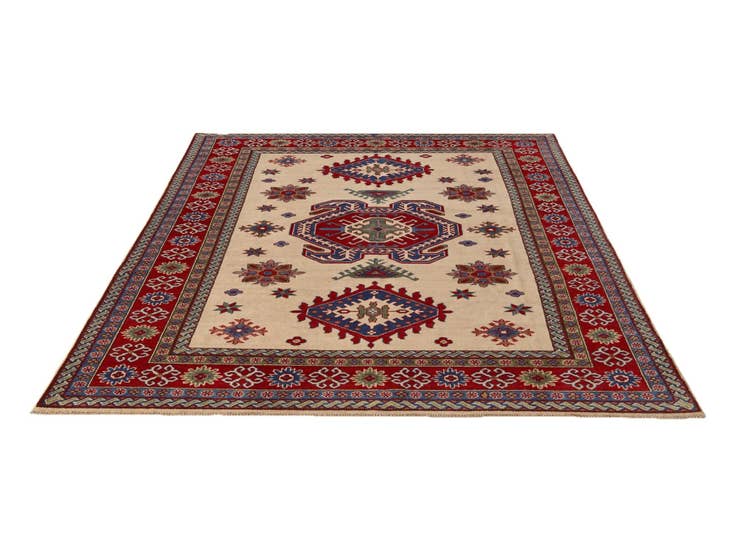 Detail image of 6' 6 x 9' 9 Hand Knotted Kazak Rug