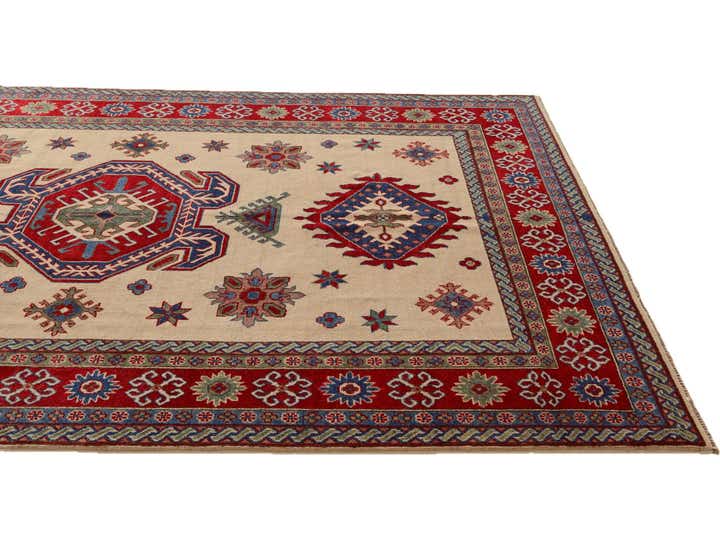 6' 6 x 9' 9 Hand Knotted Kazak Rug