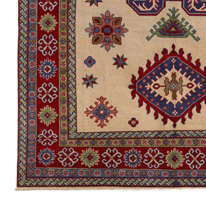 6' 6 x 9' 9 Hand Knotted Kazak Rug