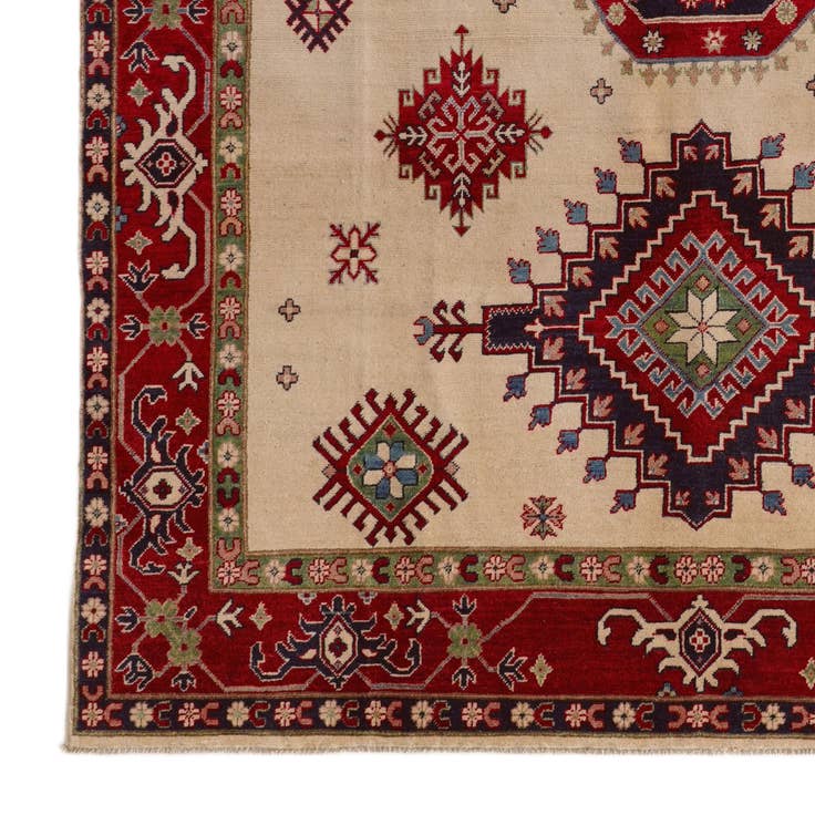 Detail image of 7' x 9' 8 Hand Knotted Kazak Rug