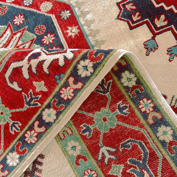 Detail image of 7' x 9' 8 Hand Knotted Kazak Rug