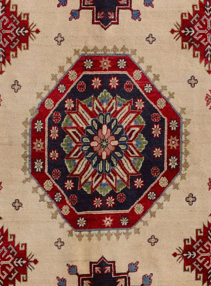 7' x 9' 8 Hand Knotted Kazak Rug