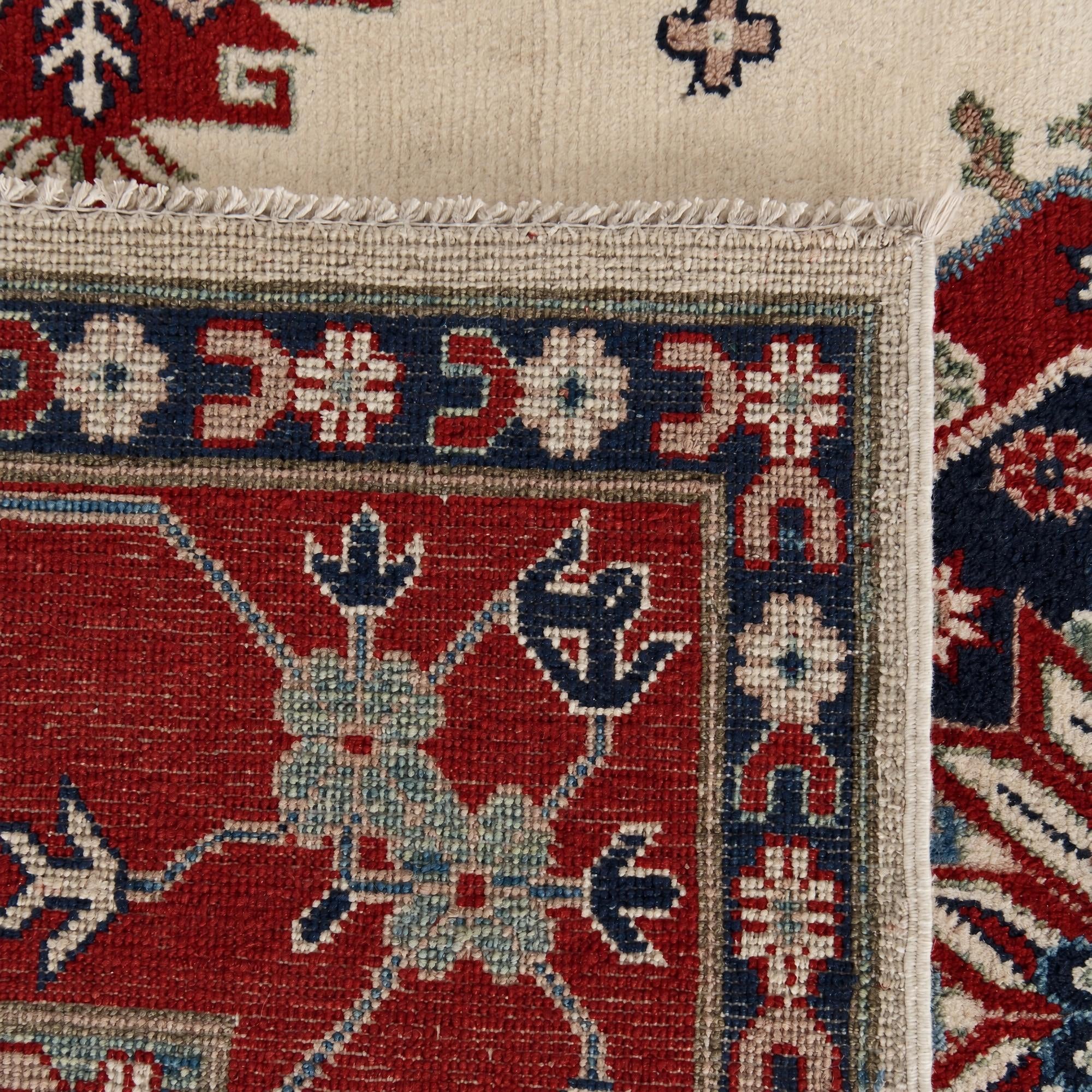 215cm x 295cm Hand Knotted Kazak Rug