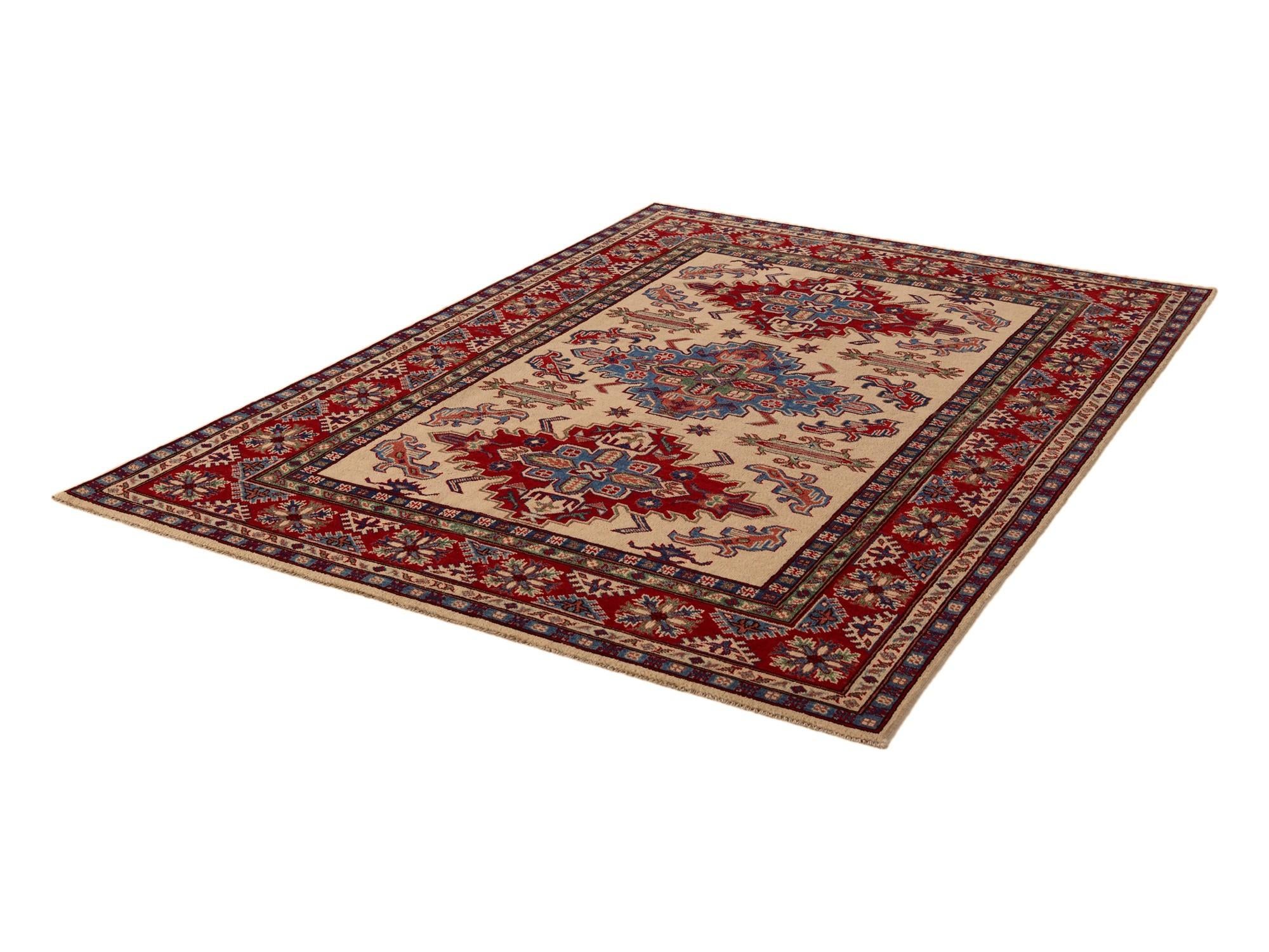 5' 7 x 7' 9 Hand Knotted Kazak Rug