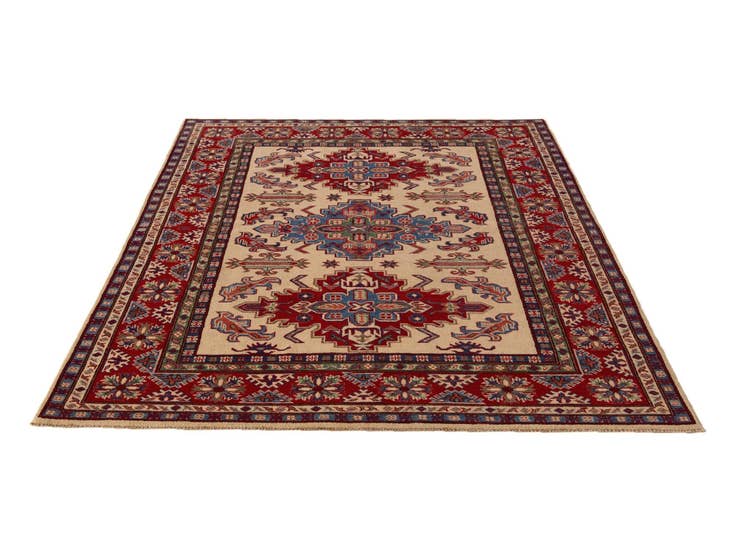 Detail image of 5' 7 x 7' 9 Hand Knotted Kazak Rug