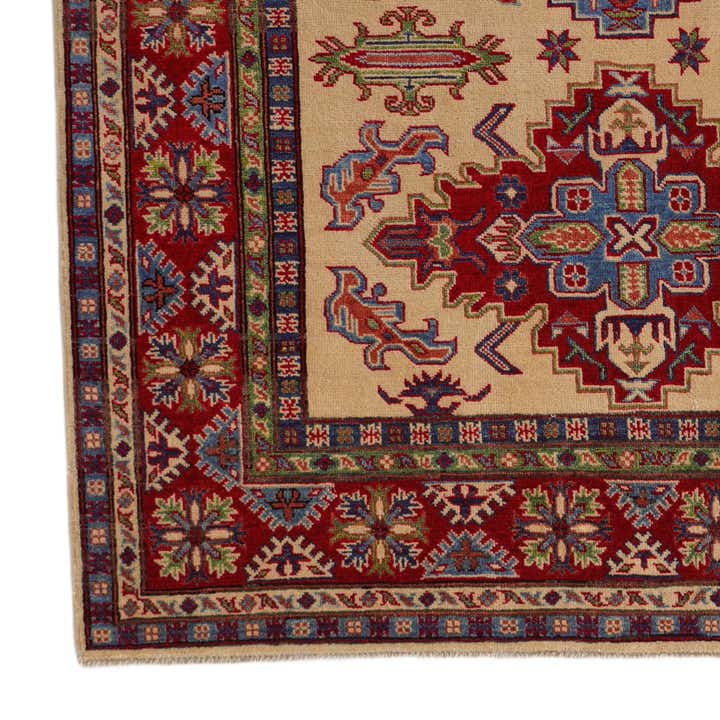 5' 7 x 7' 9 Hand Knotted Kazak Rug