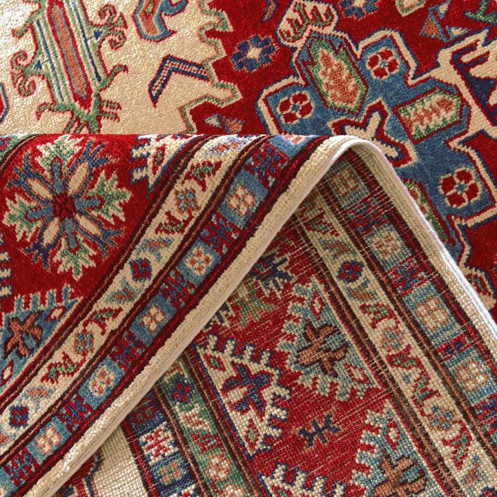 5' 7 x 7' 9 Hand Knotted Kazak Rug