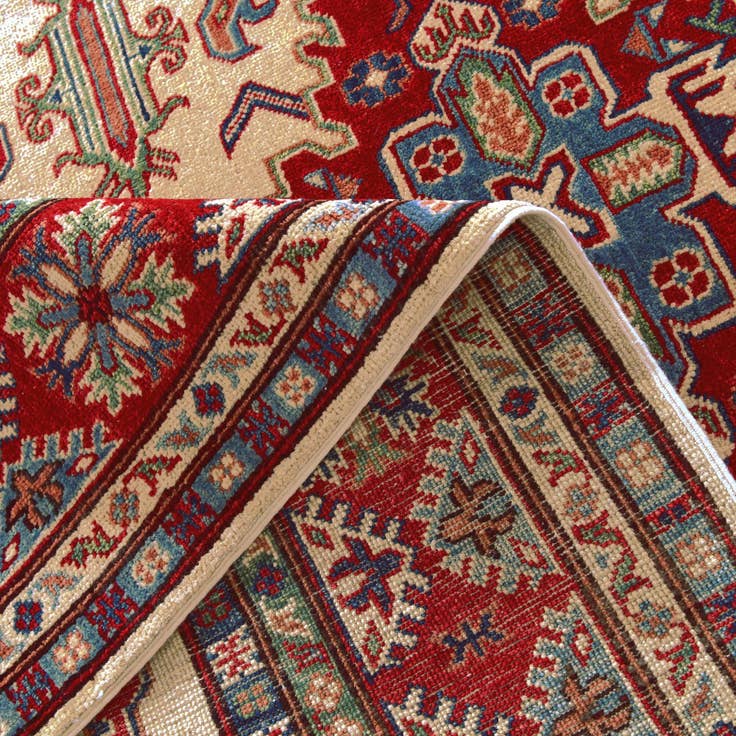 Detail image of 5' 7 x 7' 9 Hand Knotted Kazak Rug