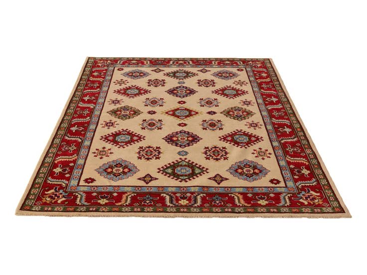 Detail image of 5' 7 x 7' 11 Hand Knotted Kazak Rug