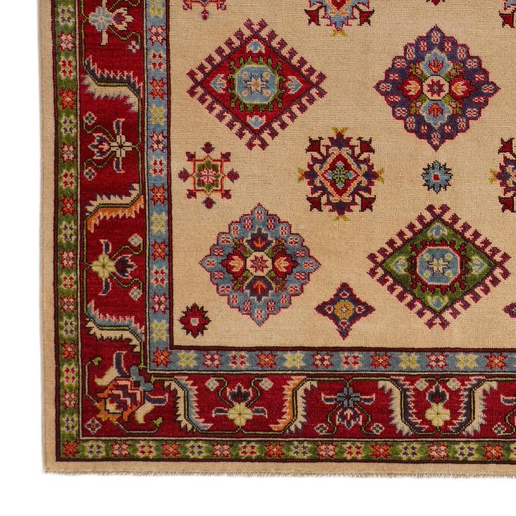 Detail image of 5' 7 x 7' 11 Hand Knotted Kazak Rug