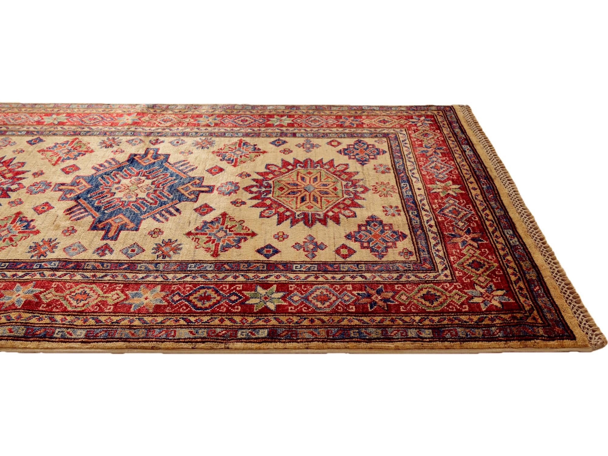 3' 5 x 5' Hand Knotted Kazak Rug