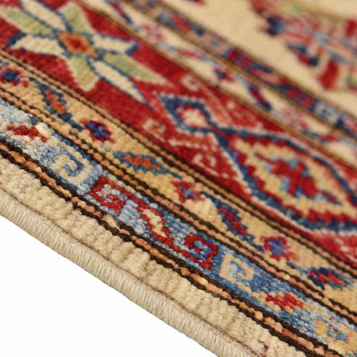 105cm x 155cm anudado a mano Kazak Alfombra