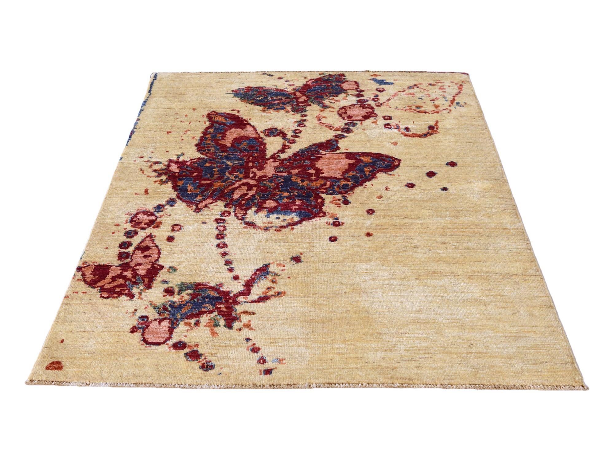 3' 3 x 4' 9 Hand Knotted Kazak Rug