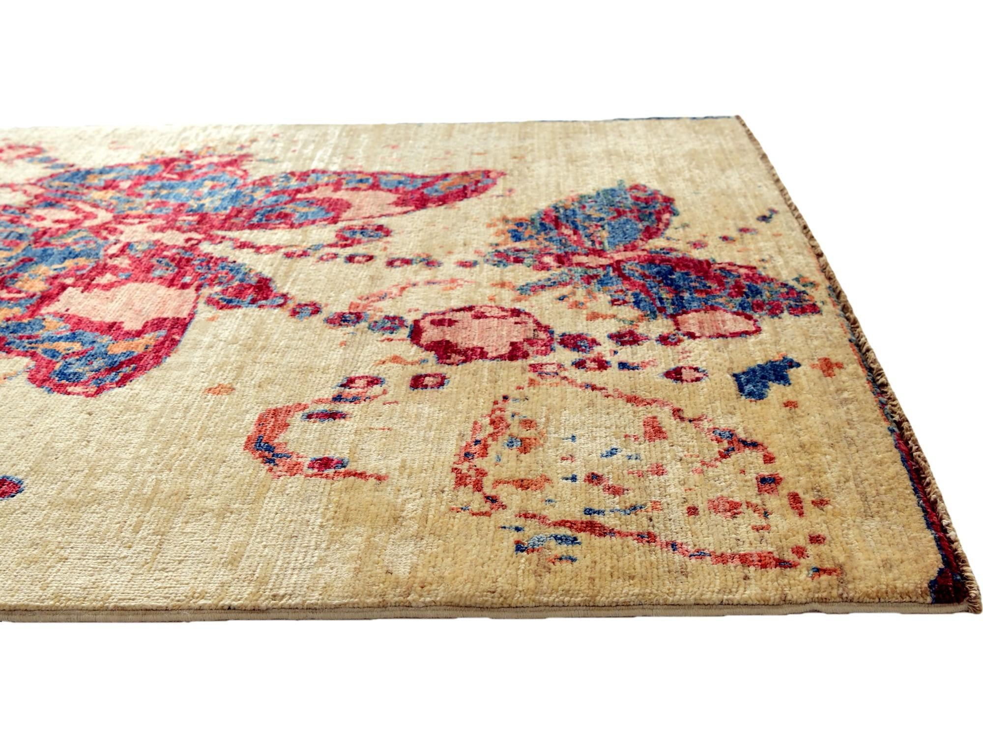 3' 3 x 4' 9 Hand Knotted Kazak Rug