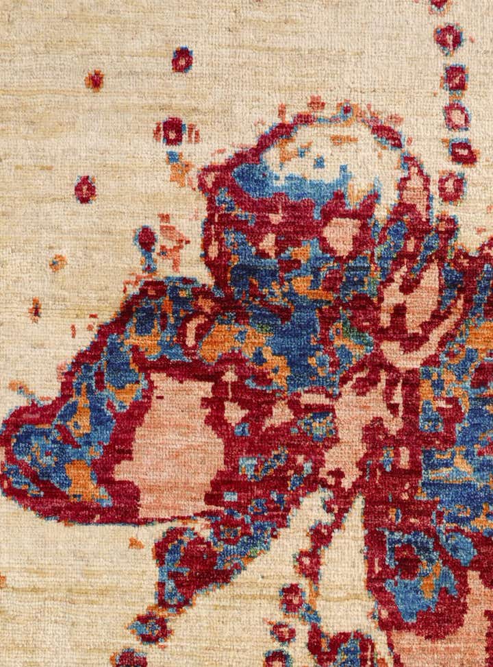 3' 3 x 4' 9 Hand Knotted Kazak Rug