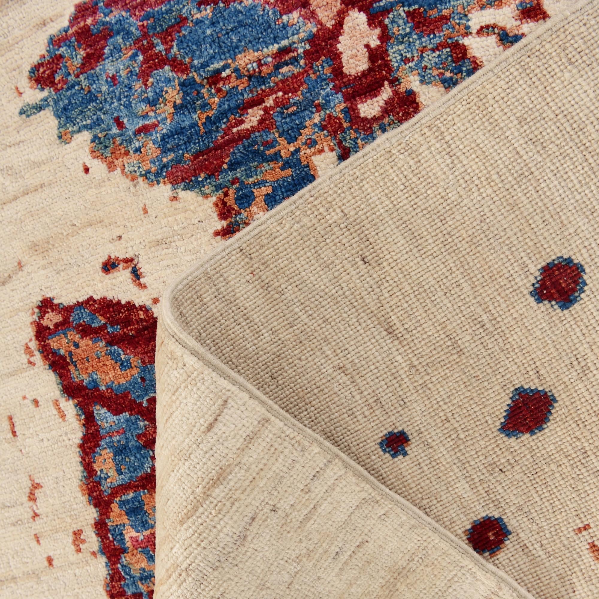 Detail image 12 of 12: 3' 3 x 4' 9 Hand Knotted Kazak Rug