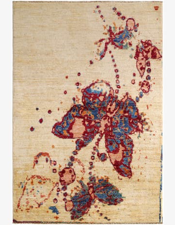 3' 3 x 4' 9 Hand Knotted Kazak Rug