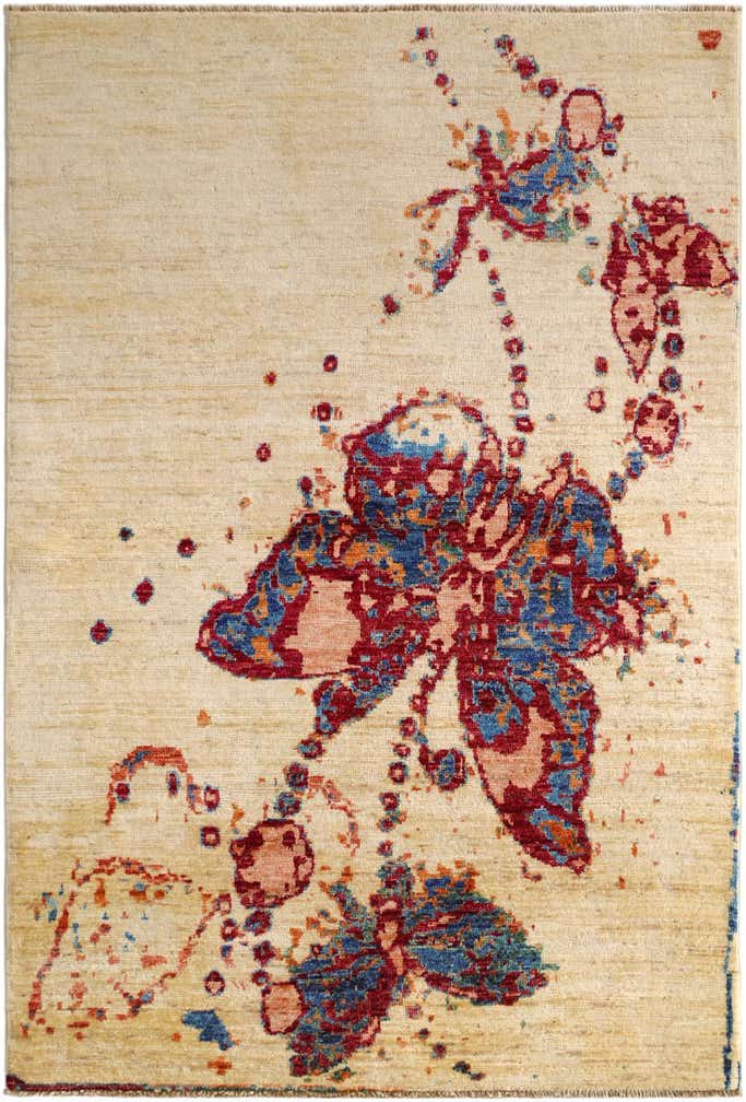 3' 3 x 4' 9 Hand Knotted Kazak Rug