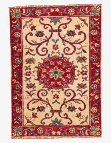 2' 8 x 3' 10 Hand Knotted Kazak Rug