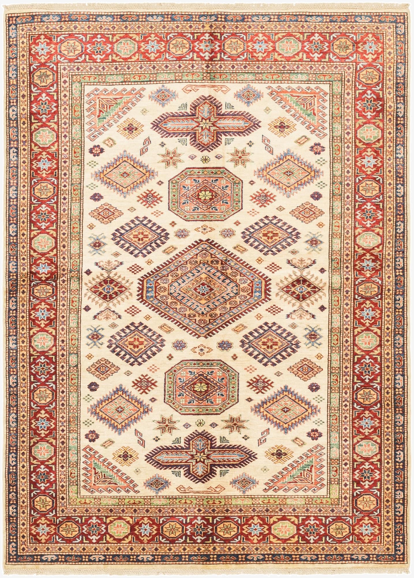 5' 6 x 7' 9  Hand Knotted Kazak Oriental Rug