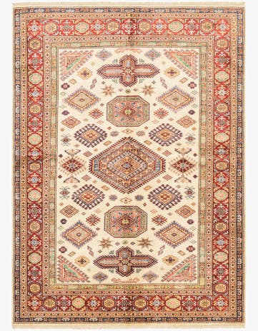5' 6 x 7' 9 Hand Knotted Kazak Oriental Rug
