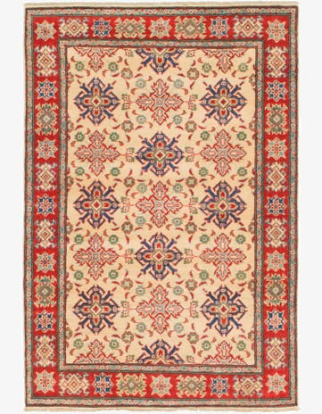 4' x 6' Hand Knotted Kazak Rug