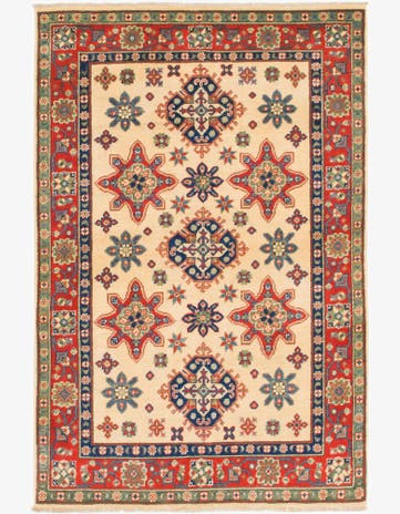 4' x 6' Hand Knotted Kazak Rug
