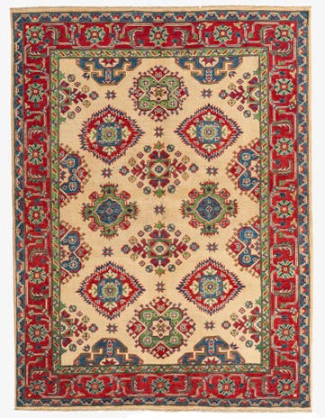 5' 8 x 7' 7 Hand Knotted Kazak Rug
