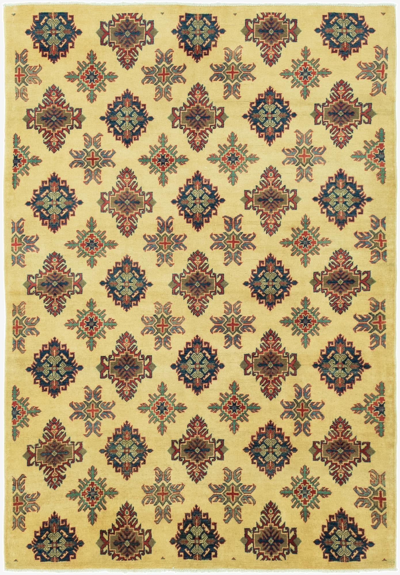 5' 7 x 8'  Hand Knotted Kazak Rug