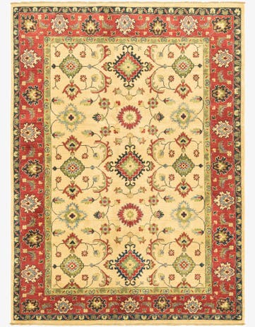 4' 10 x 6' 8 Hand Knotted Kazak Rug