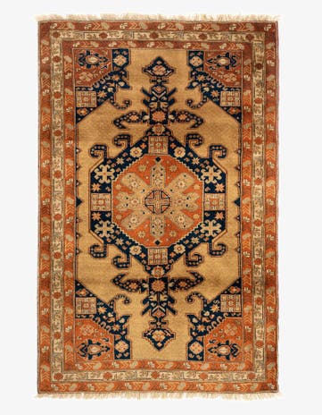 4' x 6' 6 Kazak Wool Rug