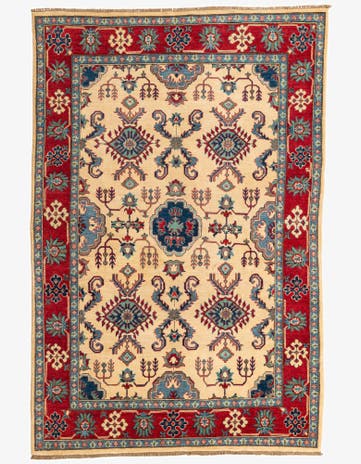 5' 10 x 9' Hand Knotted Kazak Rug