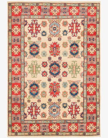 4' x 6' Hand Knotted Kazak Rug