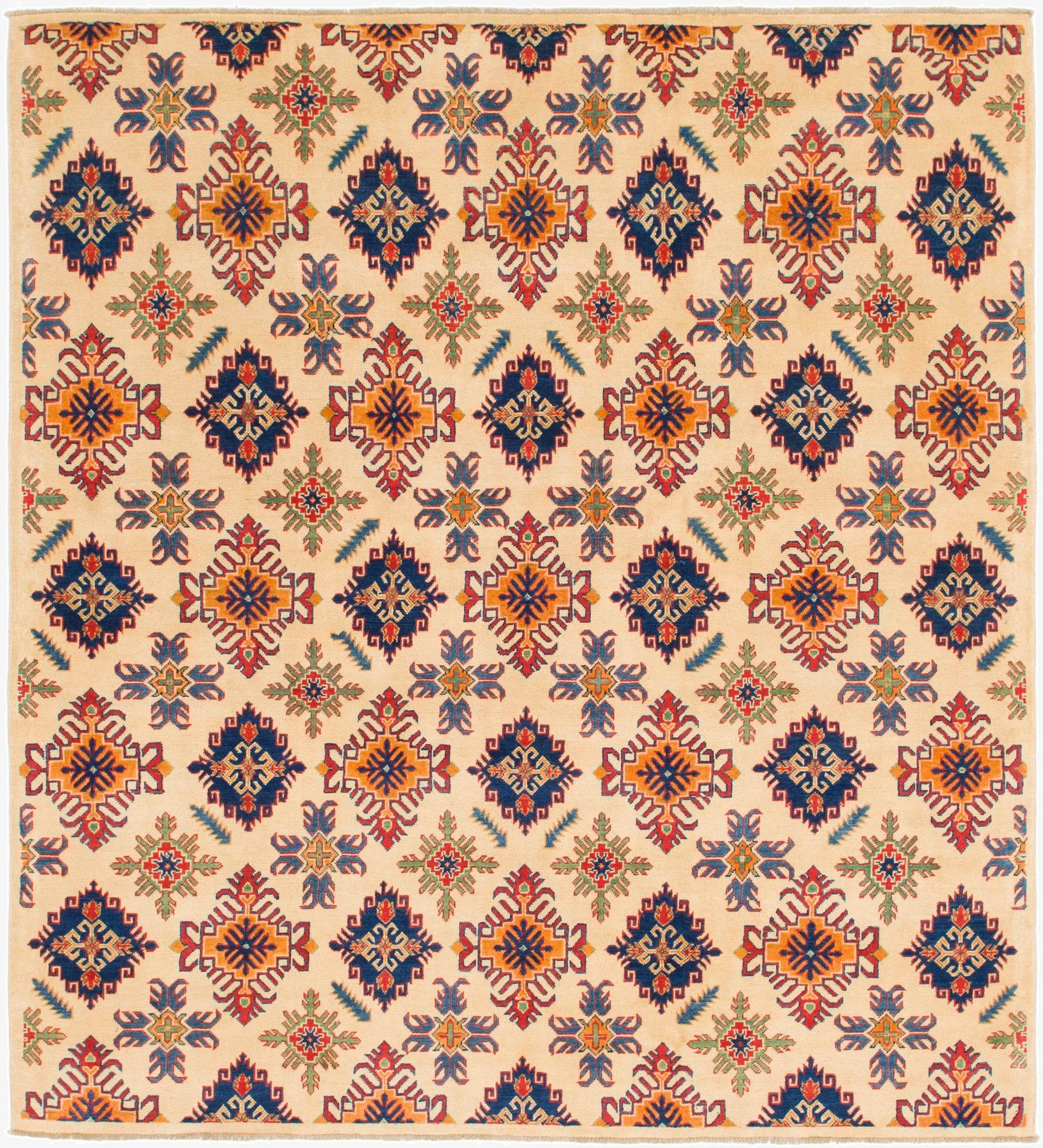 6' 9 x 8' 7  Hand Knotted Kazak Rug