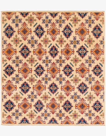 6' 9 x 8' 7 Hand Knotted Kazak Rug