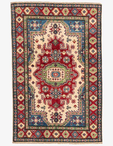 3' 3 x 5' 1 Hand Knotted Kazak Rug
