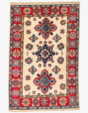 2' 9 x 4' 2 Hand Knotted Kazak Rug