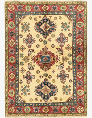 5' 1 x 7' 2 Hand Knotted Kazak Rug