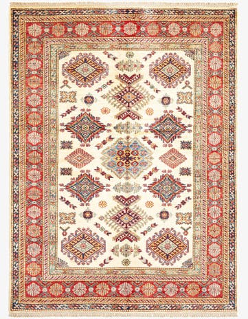 4' 11 x 6' 8 Kazak Wool Rug