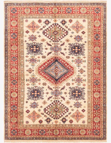 4' 10 x 6' 8 Hand Knotted Kazak Oriental Rug