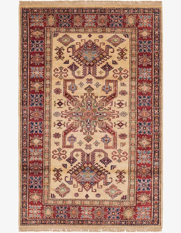 3' 2 x 5' Hand Knotted Kazak Oriental Rug