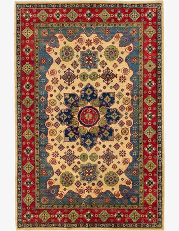 6' 8 x 10' 1 Hand Knotted Kazak Rug