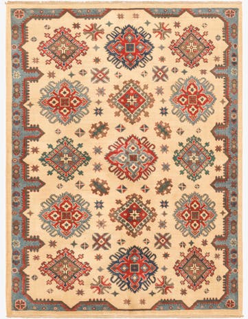 5' 9 x 7' 8 Hand Knotted Kazak Rug