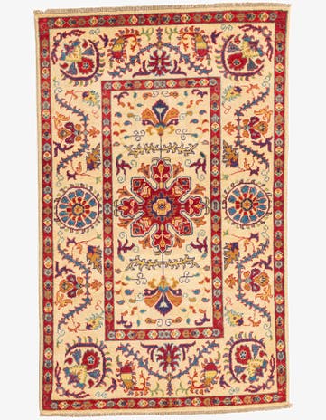 3' 1 x 5' Hand Knotted Kazak Rug