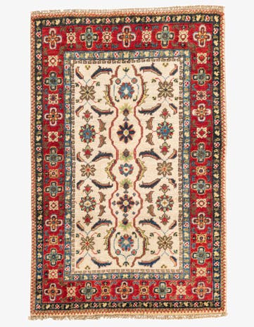 2' 8 x 4' 1 Hand Knotted Kazak Rug
