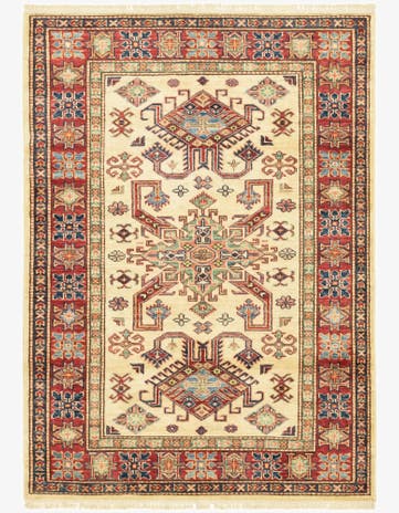 3' 6 x 4' 10 Hand Knotted Kazak Oriental Rug
