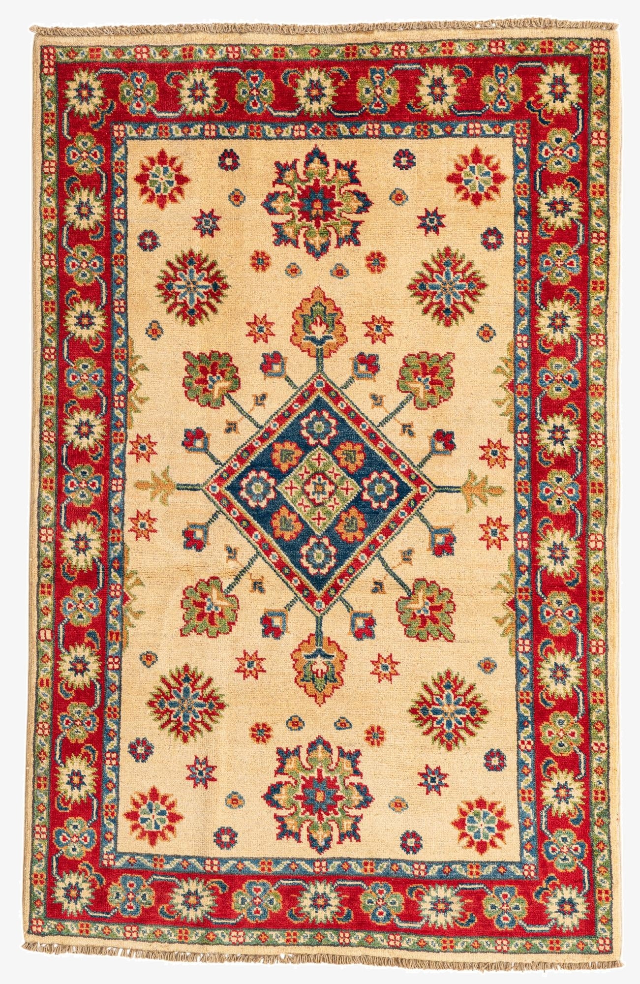 3' 1 x 5'  Hand Knotted Kazak Rug