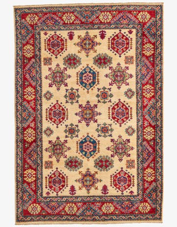 4' 1 x 6' Hand Knotted Kazak Rug