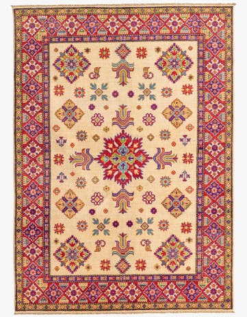 5' x 6' 10 Hand Knotted Kazak Rug