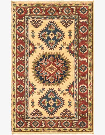 2' 7 x 4' 1 Hand Knotted Kazak Rug